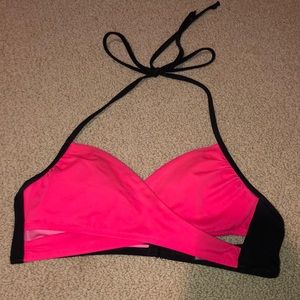 Pink bikini top